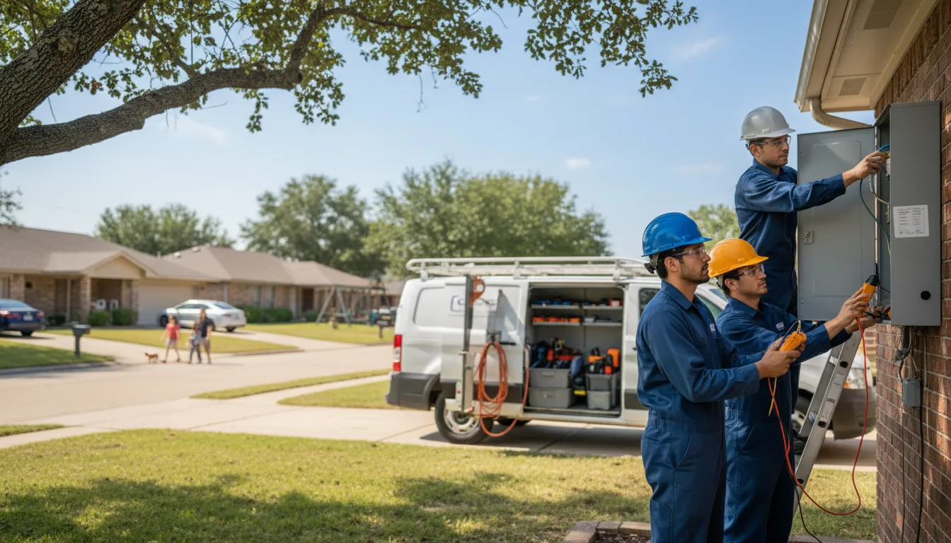 Certified electrician providing emergency electrical services in Mcroberts, KY